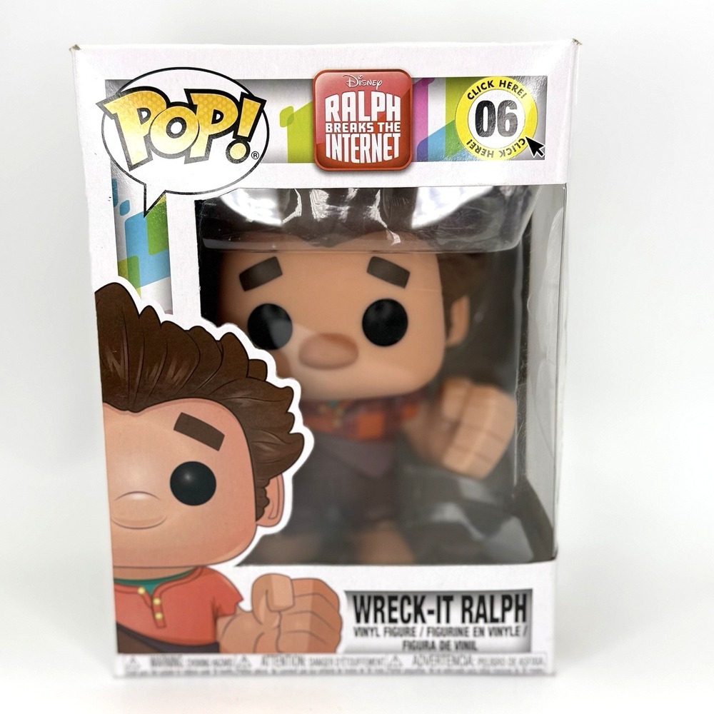 NEW! Funko Pop Disney Ralph Breaks the Internet Wreck-It Ralph #06 Vinyl Figure
